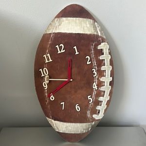 Gently used football clock-smoke free home